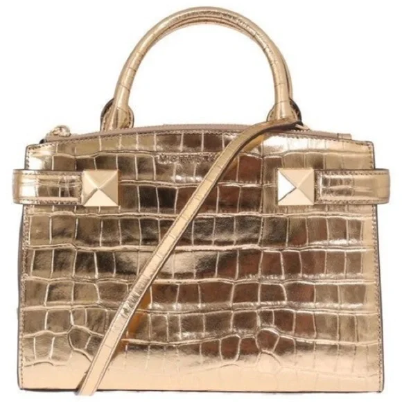 MICHAEL Kors Gold Leather Alligator Handbag or Crossbody NWTS